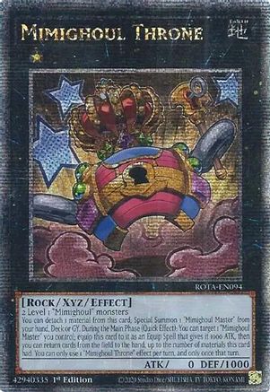 Mimighoul Throne (Quarter Century Secret Rare) [ROTA-EN094] Quarter Century Secret Rare - Trinity Hobby