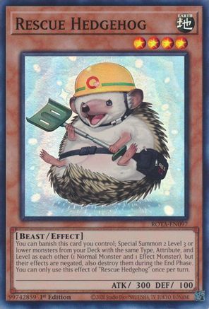 Rescue Hedgehog [ROTA-EN097] Super Rare - Trinity Hobby