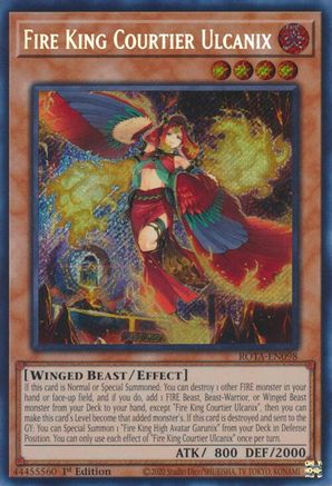 Fire King Courtier Ulcanix [ROTA-EN098] Secret Rare - Trinity Hobby