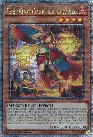 Fire King Courtier Ulcanix (Quarter Century Secret Rare) [ROTA-EN098] Quarter Century Secret Rare - Trinity Hobby