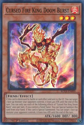 Cursed Fire King Doom Burst [ROTA-EN099] Super Rare - Trinity Hobby