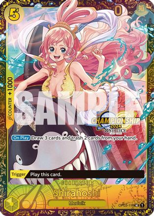 Shirahoshi (October Championship 2024 Online Regional) (OP03-116) - [One Piece Promotion Cards] Foil - Trinity Hobby