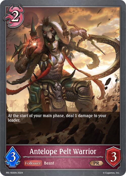 Antelope Pelt Warrior (PR-160EN) [Shadowverse: Evolve Bundles] - Trinity Hobby