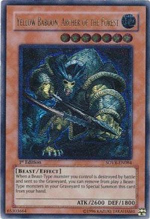 Yellow Baboon, Archer of the Forest [SOVR-EN084] Ultimate Rare - Trinity Hobby