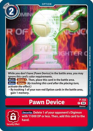 Pawn Device [P-155] (Store Tournament 2024 Oct. - Dec. Participation Pack) [Promotional Cards] - Trinity Hobby