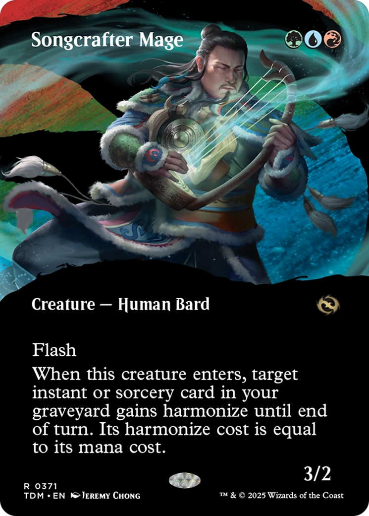 Songcrafter Mage  (TDM-371) - [Tarkir: Dragonstorm]: (Showcase) (Borderless) - Trinity Hobby