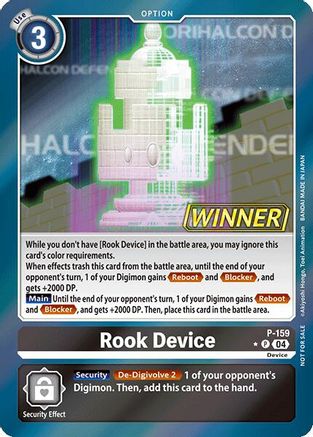 Rook Device [P-159] (Store Tournament 2024 Oct. - Dec. Winner Pack) [Promotional Cards] - Trinity Hobby