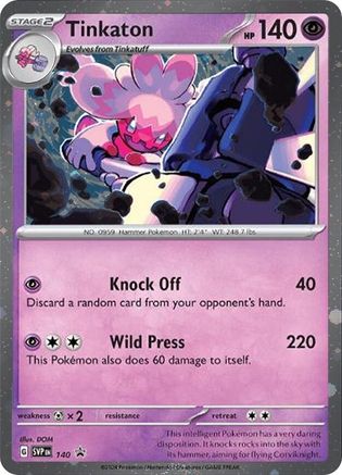 Tinkaton (SVP140) (Cosmos Holo) [Scarlet & Violet: Black Star Promos] - Trinity Hobby