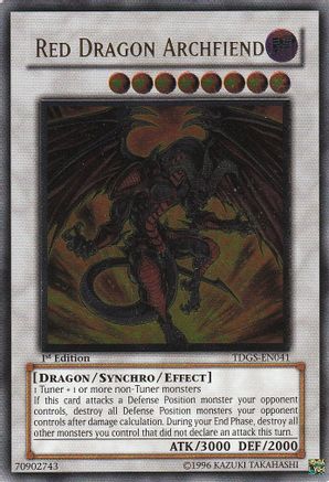 Red Dragon Archfiend [TDGS-EN041] Ultimate Rare - Trinity Hobby