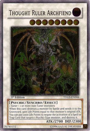 Thought Ruler Archfiend [TDGS-EN044] Ultimate Rare - Trinity Hobby