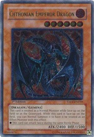 Chthonian Emperor Dragon [TAEV-EN019] Ultimate Rare - Trinity Hobby