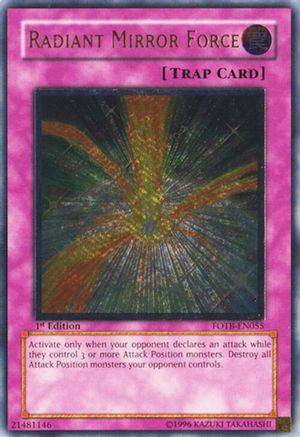 Radiant Mirror Force [FOTB-EN055] Ultimate Rare - Trinity Hobby