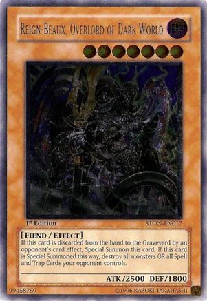 Reign-Beaux, Overlord of Dark World [STON-EN017] Ultimate Rare - Trinity Hobby