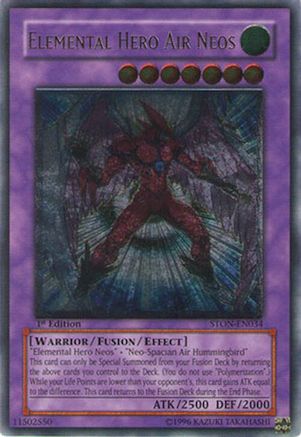 Elemental Hero Air Neos [STON-EN034] Ultimate Rare - Trinity Hobby