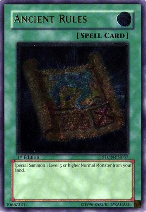 Ancient Rules [STON-EN037] Ultimate Rare - Trinity Hobby