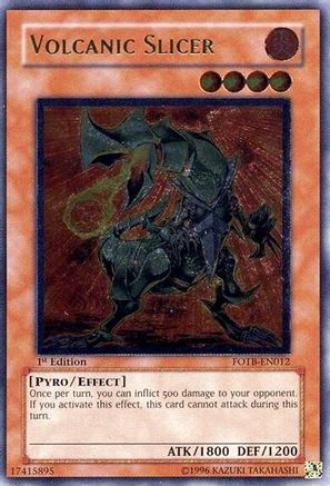 Volcanic Slicer [FOTB-EN012] Ultimate Rare - Trinity Hobby