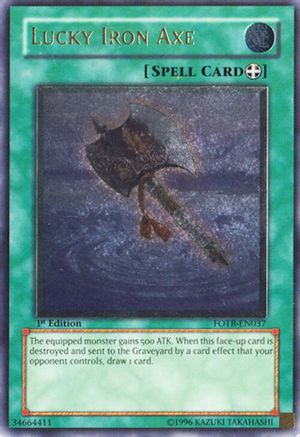 Lucky Iron Axe [FOTB-EN037] Ultimate Rare - Trinity Hobby