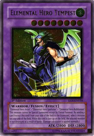Elemental Hero Tempest [EEN-EN034] Ultimate Rare - Trinity Hobby