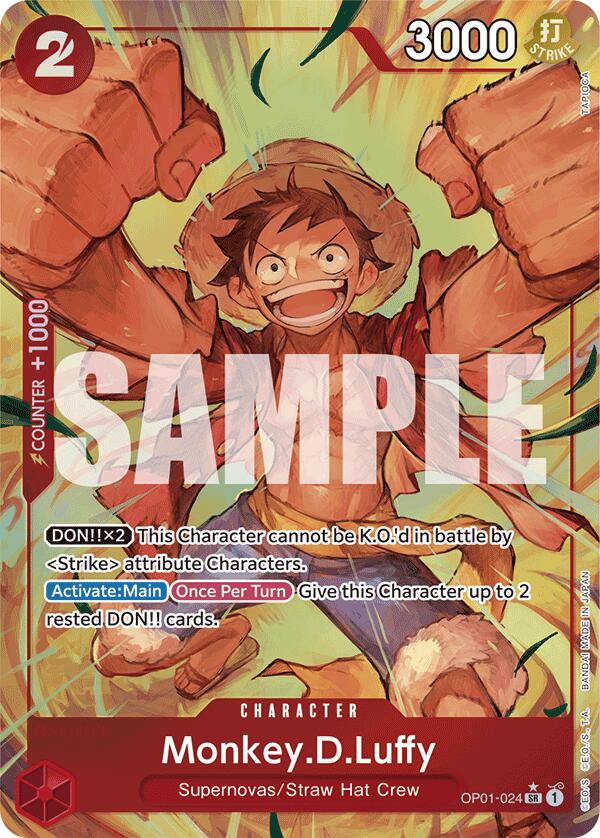 Monkey.D.Luffy (OP01-024) (Alternate Art) (OP01-024) - [Premium Booster -The Best-] Foil - Trinity Hobby