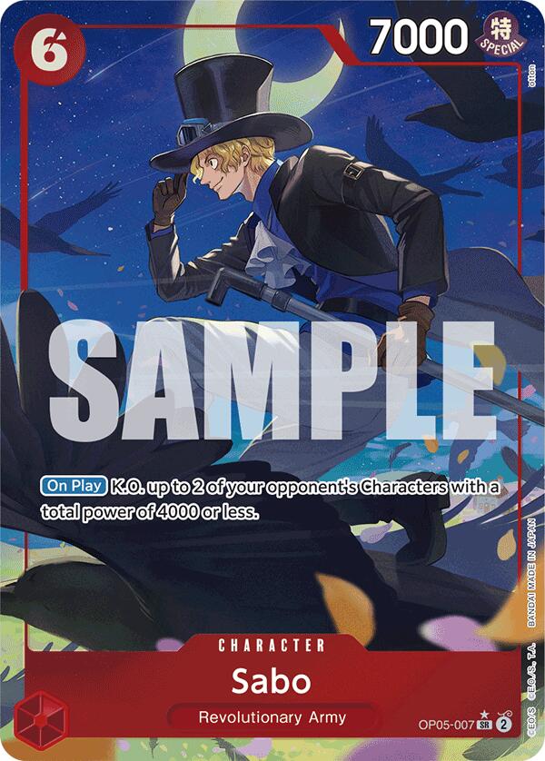 Sabo (OP05-007) (Alternate Art) (OP05-007) - [Premium Booster -The Best-] Foil - Trinity Hobby