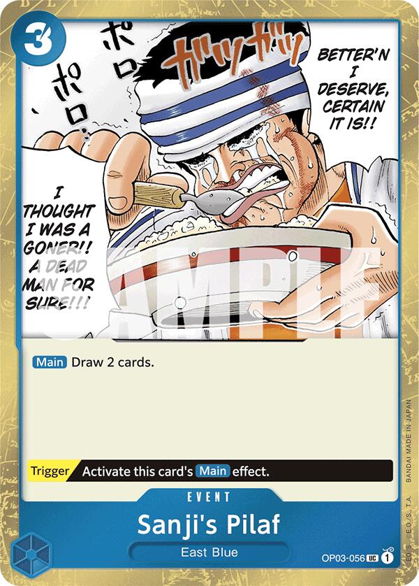 Sanji's Pilaf (Jolly Roger Foil) (OP03-056) - [Premium Booster -The Best-] Foil - Trinity Hobby