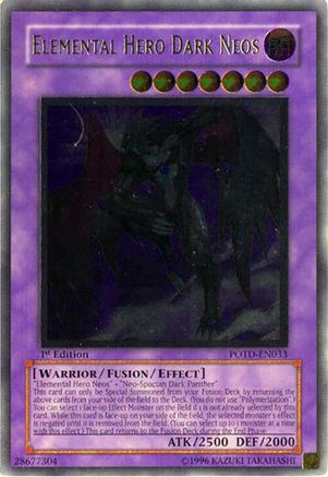 Elemental Hero Dark Neos [POTD-EN033] Ultimate Rare - Trinity Hobby