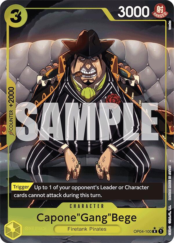 Capone"Gang"Bege (OP04-100) (Alternate Art) (OP04-100) - [Premium Booster -The Best-] Foil - Trinity Hobby