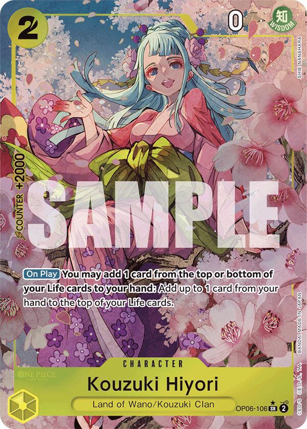 Kouzuki Hiyori (Alternate Art) (OP06-106) - [Premium Booster -The Best-] Foil - Trinity Hobby
