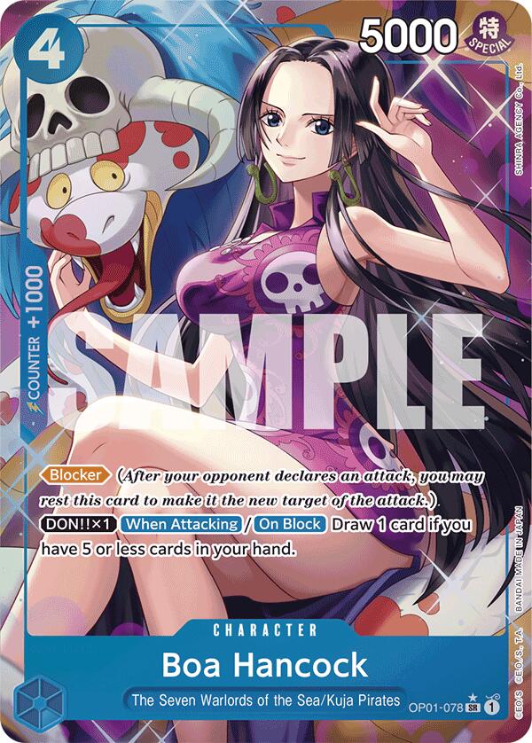Boa Hancock (OP01-078) (Alternate Art) (OP01-078) - [Premium Booster -The Best-] Foil - Trinity Hobby