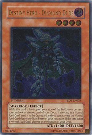 Destiny Hero - Diamond Dude [EOJ-EN003] Ultimate Rare - Trinity Hobby