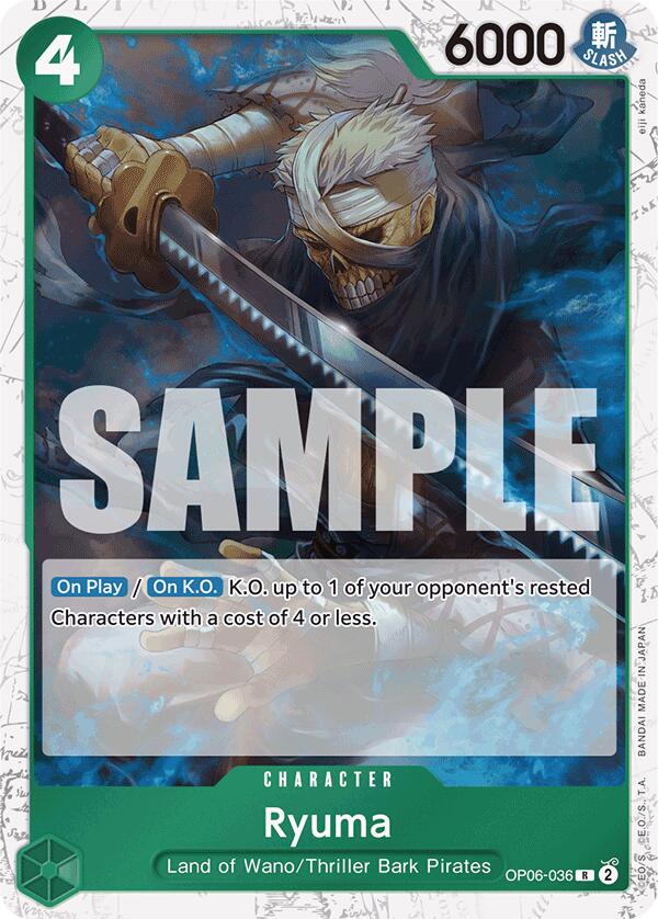 Ryuma (Jolly Roger Foil) (OP06-036) - [Premium Booster -The Best-] Foil - Trinity Hobby