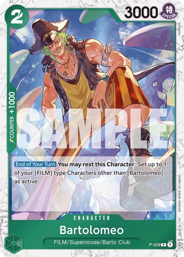 Bartolomeo (P-029) (Jolly Roger Foil) (P-029) - [Premium Booster -The Best-] Foil - Trinity Hobby