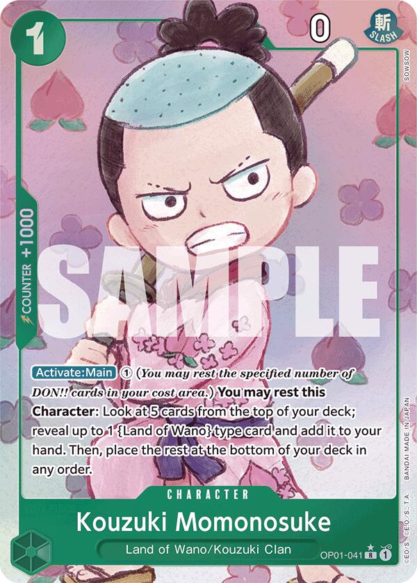 Kouzuki Momonosuke (Alternate Art) (OP01-041) - [Premium Booster -The Best-] Foil - Trinity Hobby
