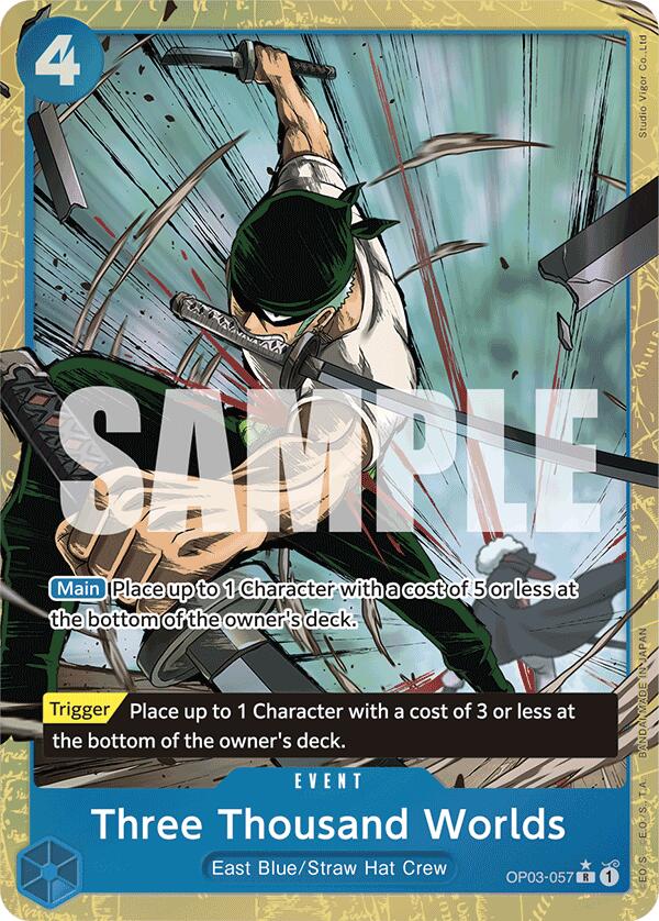 Three Thousand Worlds (Alternate Art) (OP03-057) - [Premium Booster -The Best-] Foil - Trinity Hobby