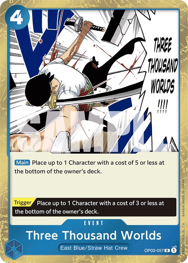 Three Thousand Worlds (Jolly Roger Foil) (OP03-057) - [Premium Booster -The Best-] Foil - Trinity Hobby