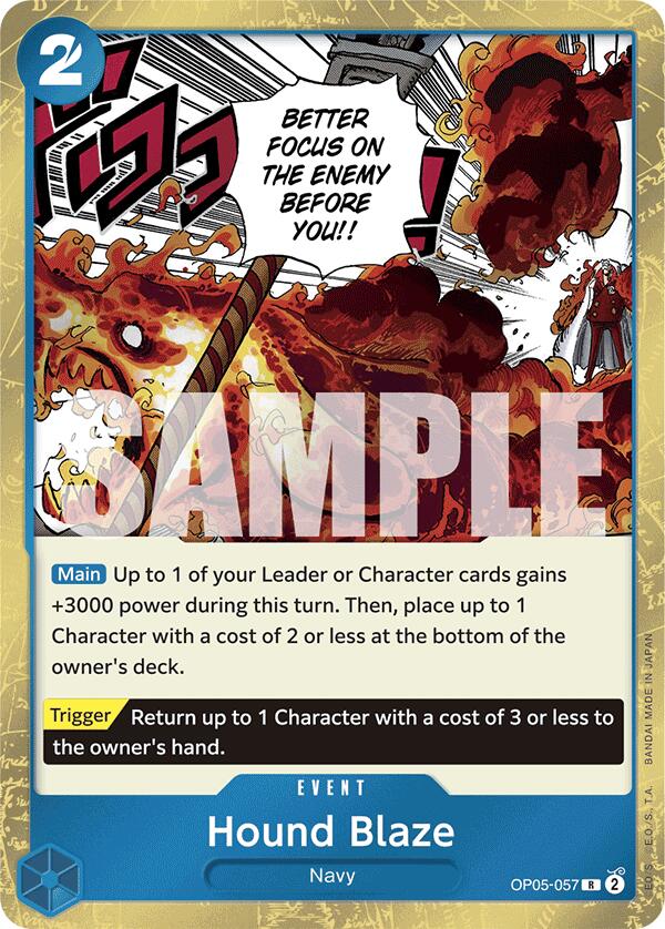 Hound Blaze (Jolly Roger Foil) (OP05-057) - [Premium Booster -The Best-] Foil - Trinity Hobby