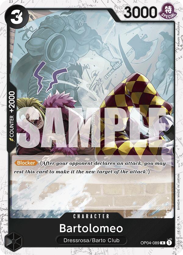 Bartolomeo (OP04-089) (Jolly Roger Foil) (OP04-089) - [Premium Booster -The Best-] Foil - Trinity Hobby