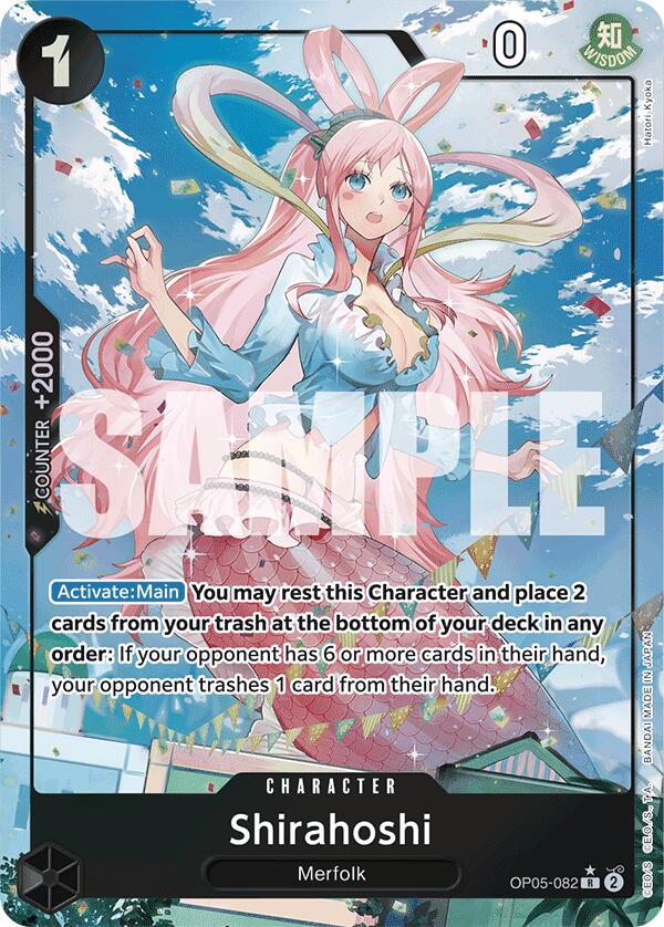 Shirahoshi (OP05-082) (Full Art) (OP05-082) - [Premium Booster -The Best-] Foil - Trinity Hobby