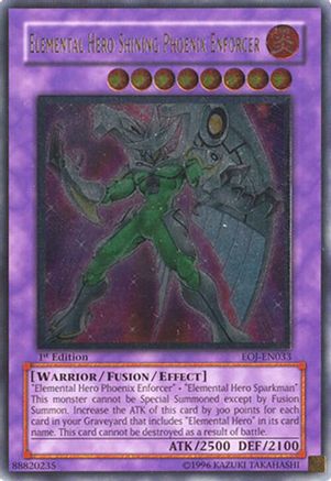 Elemental Hero Shining Phoenix Enforcer [EOJ-EN033] Ultimate Rare - Trinity Hobby