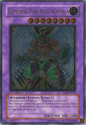 Elemental Hero Wild Wingman [EOJ-EN035] Ultimate Rare - Trinity Hobby