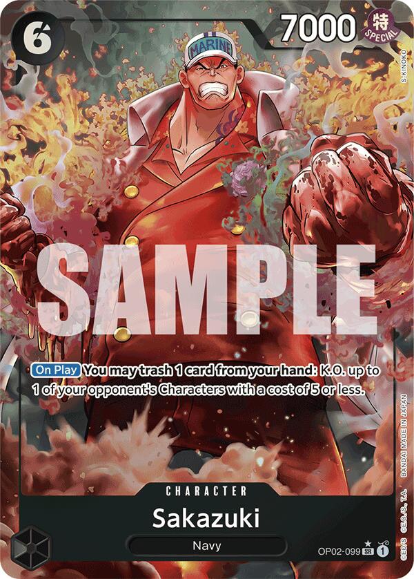 Sakazuki (Alternate Art) (OP02-099) - [Premium Booster -The Best-] Foil - Trinity Hobby