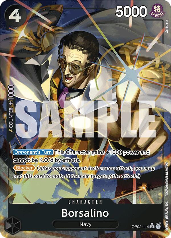 Borsalino (Alternate Art) (OP02-114) - [Premium Booster -The Best-] Foil - Trinity Hobby
