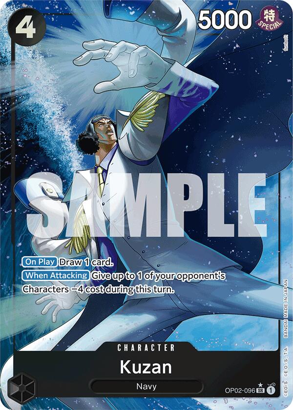 Kuzan (OP02-096) (Alternate Art) (OP02-096) - [Premium Booster -The Best-] Foil - Trinity Hobby