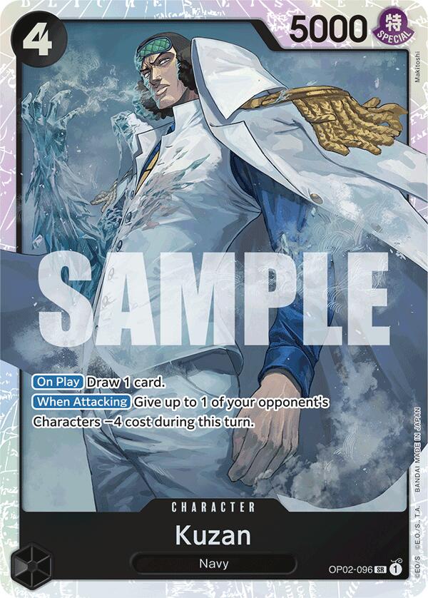 Kuzan (OP02-096) (Reprint) (OP02-096) - [Premium Booster -The Best-] Foil - Trinity Hobby
