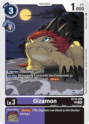 Gizamon [BT19-066] [Release Special Booster Ver.2.0] - Trinity Hobby