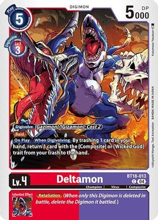 Deltamon [BT18-013] [Release Special Booster Ver.2.0] - Trinity Hobby
