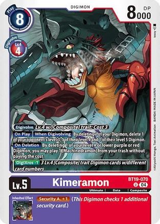 Kimeramon [BT19-070] [Release Special Booster Ver.2.0] - Trinity Hobby