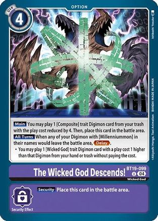 The Wicked God Descends! [BT19-099] [Release Special Booster Ver.2.0] - Trinity Hobby