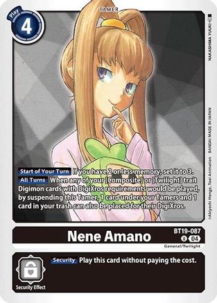 Nene Amano [BT19-087] [Release Special Booster Ver.2.0] - Trinity Hobby
