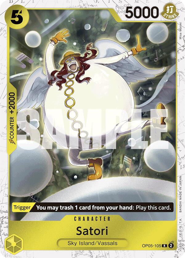 Satori (Jolly Roger Foil) (OP05-105) - [Premium Booster -The Best-] Foil - Trinity Hobby